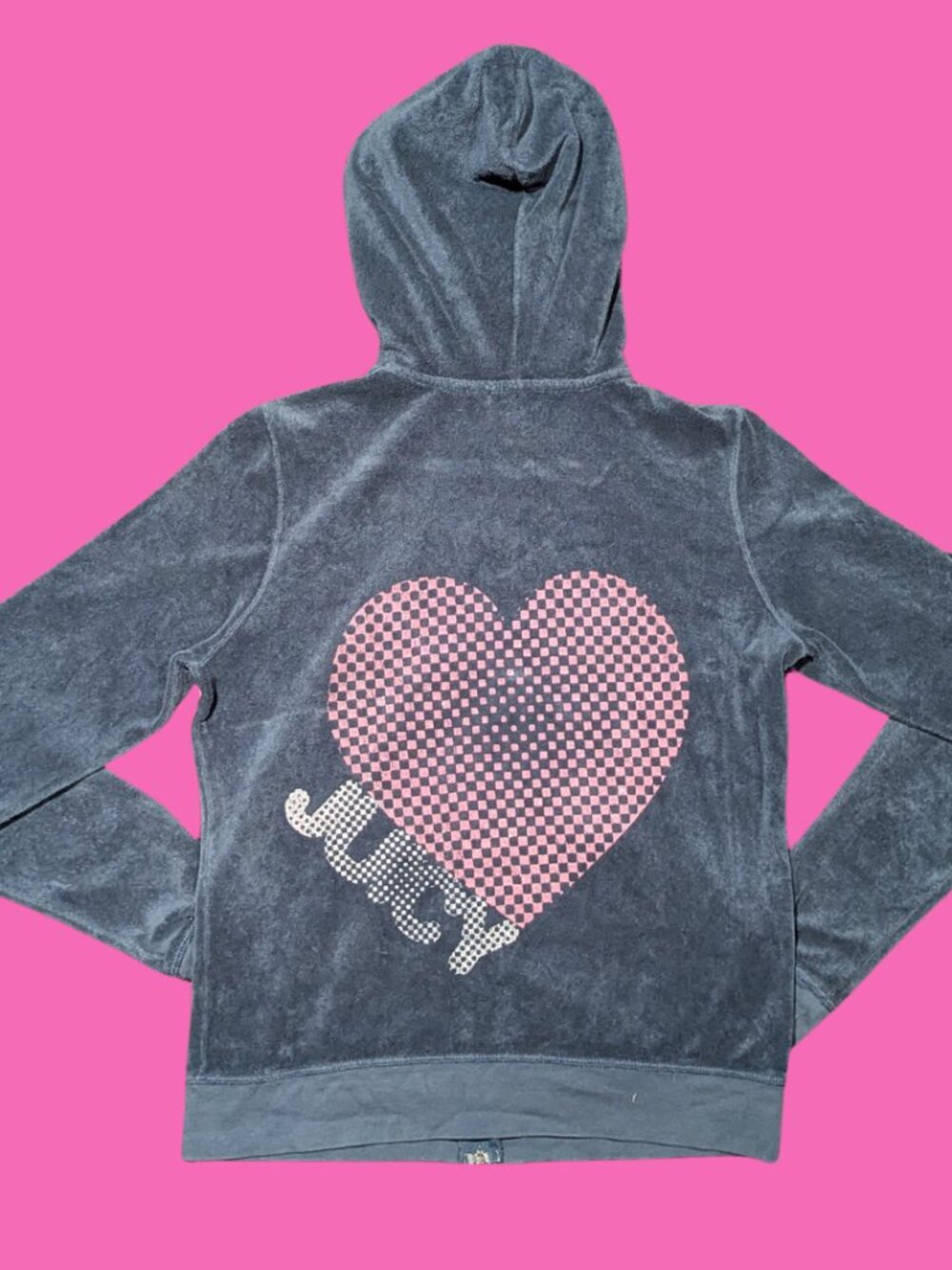 Y2K Juicy Couture Sweater Vest with Hoodie Size XL for Kids or S for Adults